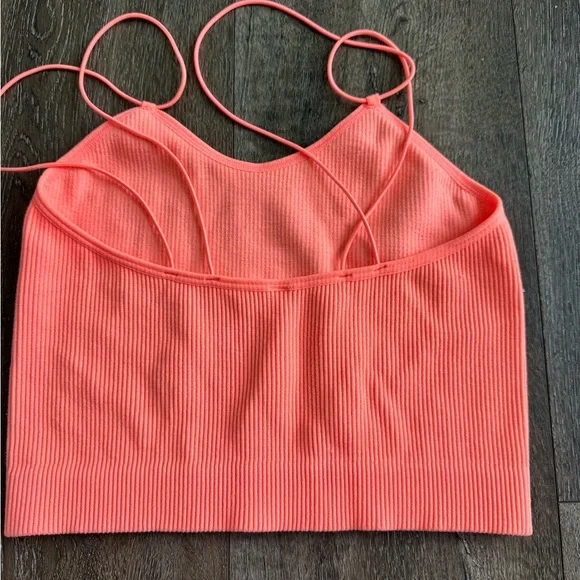 Zenana bras/camisoles. Both women’s size S/M. Bright neon orange and grey. - Picture 2 of 7